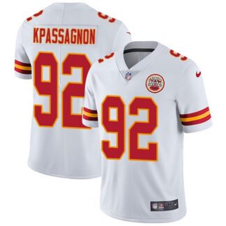 Nike Men & Women & Youth Chiefs 92 Tanoh Kpassagnon White NFL Vapor Untouchable Limited Jersey