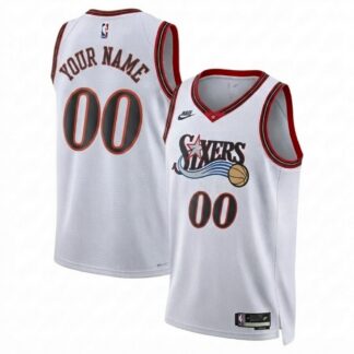 Philadelphia 76ers Nike Unisex White Swingman Custom Jersey - Classic Edition
