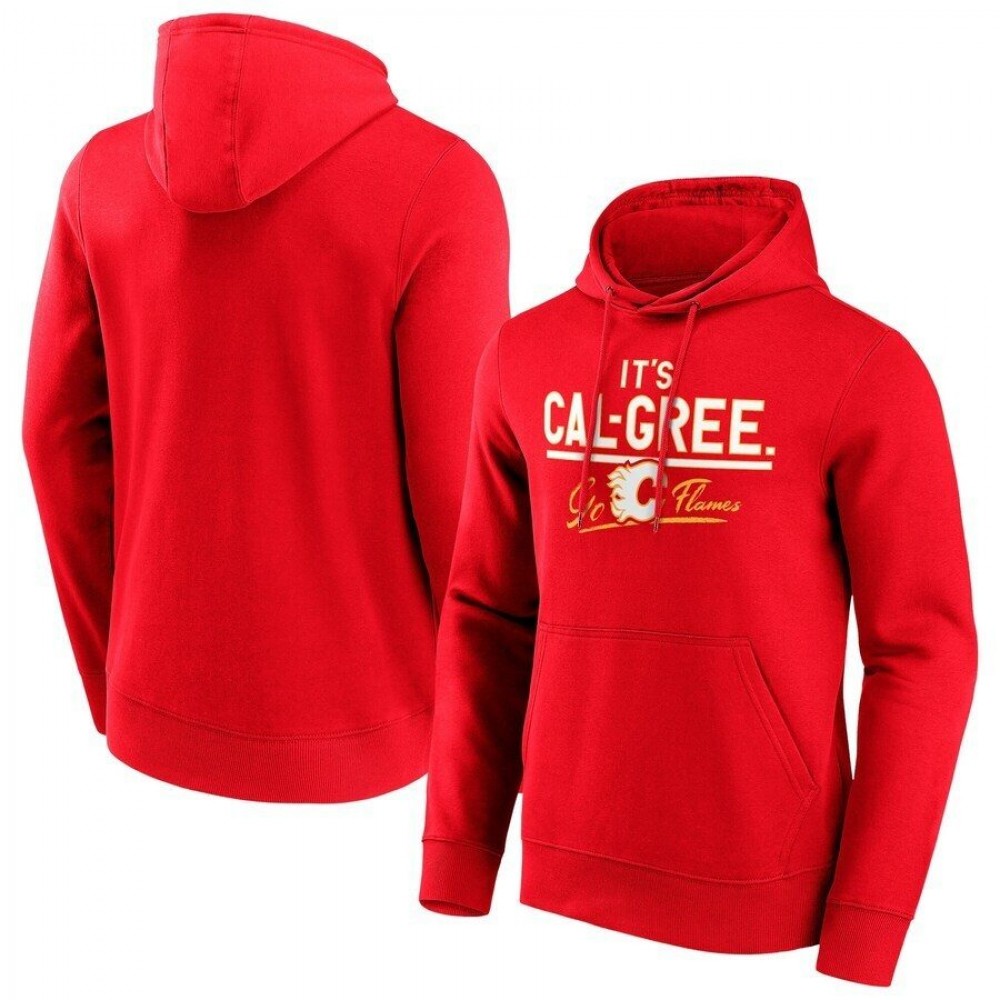 Calgary Flames Fanatics Branded Hometown Graphic Hoodie - Red