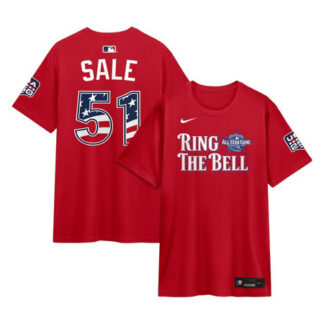 Men's National League #51 Chris Sale Nike Red 2026 All-Star Game Name & Number T-Shirt