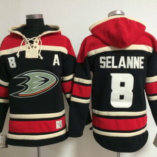 Anaheim Ducks #8 Teemu Selanne Black Hoodie