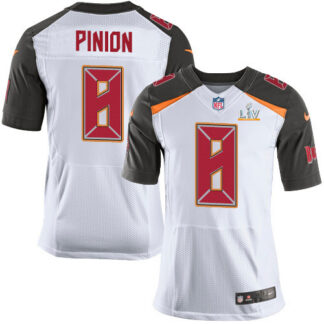 Nike Tampa Bay Buccaneers #8 Bradley Pinion White Men’s Super Bowl LV Bound Stitched NFL New Elite Jersey