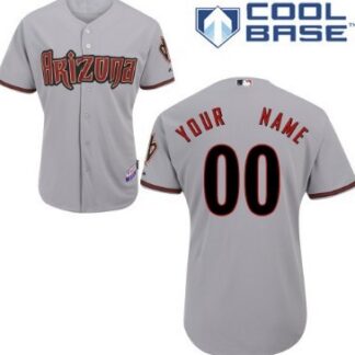 Men's Arizona Diamondbacks Customized Gray Jersey