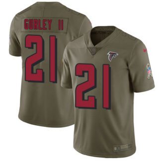 Nike Atlanta Falcons #21 Todd Gurley II Olive Youth Stitched NFL Limited 2017 Salute To Service Jersey