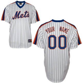 Customized New York Mets MLB Jersey-Men's Stitched Home Cooperstown White Baseball Jersey