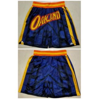Men's Golden State Warriors Navy Shorts(Run Small) V30Q