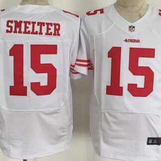 Men's San Francisco 49ers #15 DeAndre Smelter Nike White Elite Jersey