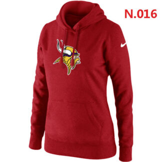 Nike Minnesota Vikings Team Logo Womens Pullover Hoodies