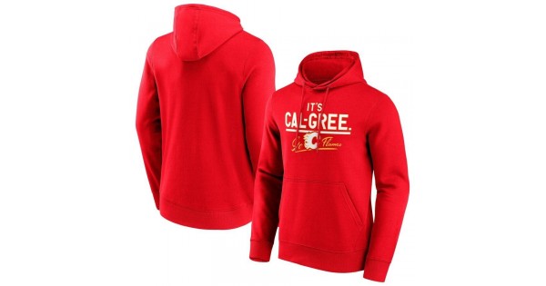 Calgary Flames Fanatics Branded Hometown Graphic Hoodie - Red - Image 2