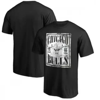 Men's Chicago Bulls Black Basketball T-Shirt U2LE