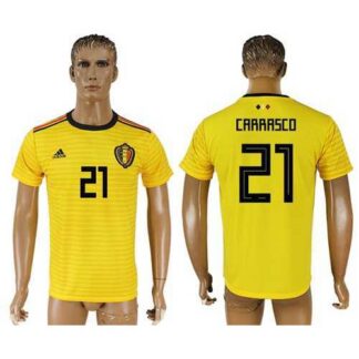 Belgium #21 Carrasco Away Soccer Country Jersey