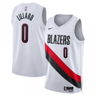 Damian Lillard Portland Trail Blazers Nike Unisex White Swingman Jersey - Association Edition