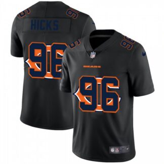 Chicago Chicago Bears #96 Akiem Hicks Men’s Nike Team Logo Dual Overlap Limited NFL Jersey Black