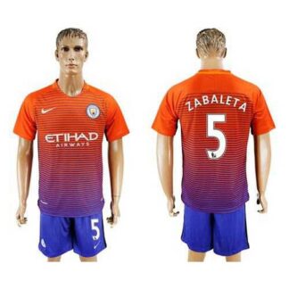 Manchester City #5 Zabaleta Sec Away Soccer Club Jersey