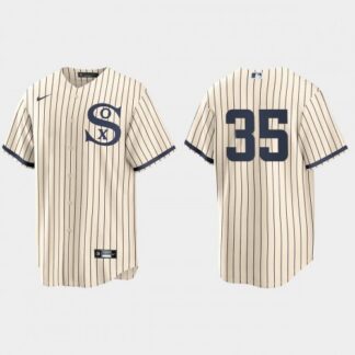 Chicago Chicago White Sox #35 Frank Thomas Men’s Nike White 2021 Field of Dreams Game MLB Jersey Men’s