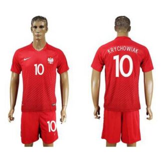 Poland #10 Krychowiak Away Soccer Country Jersey