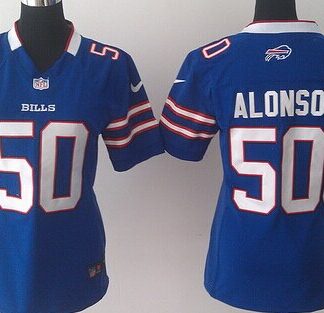 Nike Buffalo Bills #50 Kiko Alonso Light Blue Game Womens Jersey