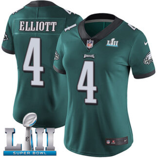 Nike Philadelphia Eagles #4 Jake Elliott Midnight Green Team Color Super Bowl LII Women’s Stitched NFL Vapor Untouc...