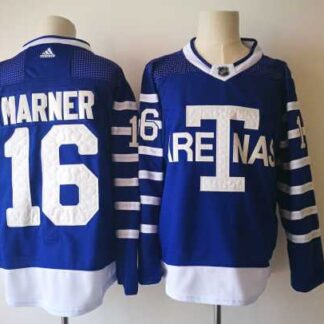 Men's Toronto Maple Leafs #16 Mitchell Marner Royal Blue Arenas 2017-2018 Hockey Stitched NHL Jersey