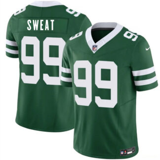 Men's New York Jets #99 T'Vondre Sweat Green 2026 F.U.S.E. Vapor Untouchable Limited Stitched Jersey