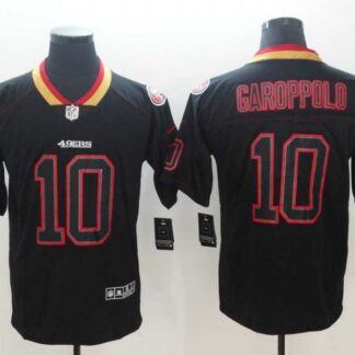 Nike 49ers 10 Jimmy Garoppolo Black Shadow Legend Limited Jersey