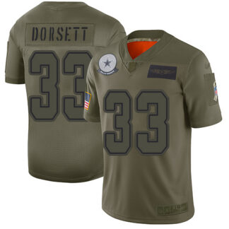 Nike Dallas Cowboys #33 Tony Dorsett Camo Men’s Stitched NFL Limited 2019 Salute To Service Jersey