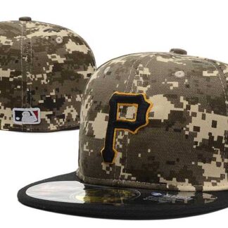 Pirates Team Logo Camo Fitted Hat LX