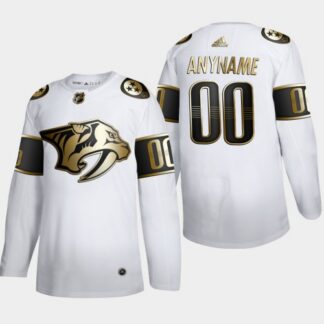 Nashville Predators Custom Men’s Adidas White Golden Edition Limited Stitched NHL Jersey