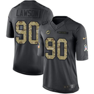 Nike Miami Dolphins #90 Shaq Lawson Black Men’s Stitched NFL Limited 2016 Salute to Service Jersey