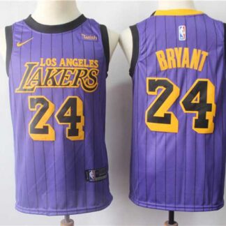 Lakers 24 Kobe Bryant Purple 2018 19 Earned Edition Nike Swingman Jersey
