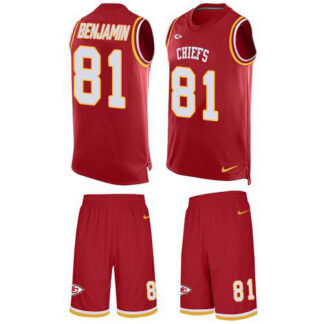 Nike Kansas City Chiefs #81 Kelvin Benjamin Red Team Color Men’s Stitched NFL Limited Tank Top Suit Jersey